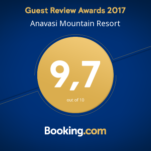 Guest Review Awards 2017 Anavasi Mountain Resort 9.7 out of 10 Booking.com