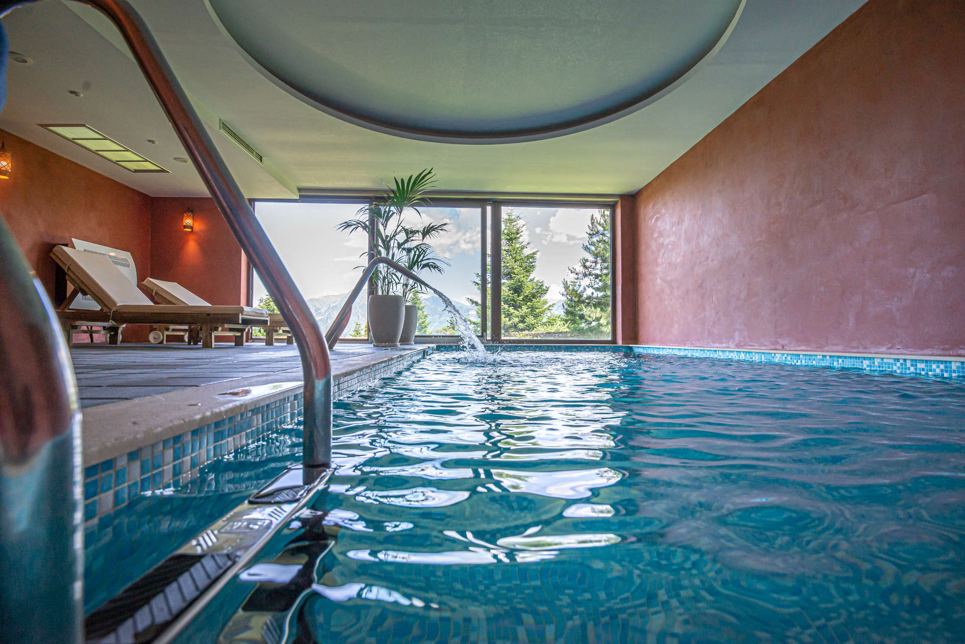 indoor pool in anavasi hotel